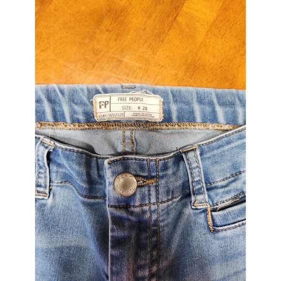 Free People Jeans 61855-16515125 Cropped Skinny Stretch Womens Size W 28 - Picture 2 of 5